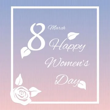Happy womens day design, vector illustration Stock Illustration