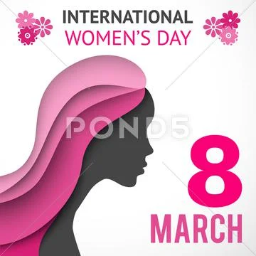 Gift card for international women s day march 8 Vector Image