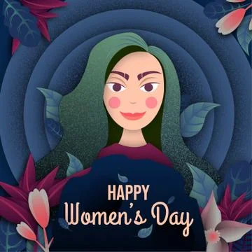 Happy Women's Day Stock Illustration