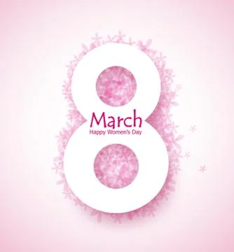 Happy women's day vector background design Stock Illustration
