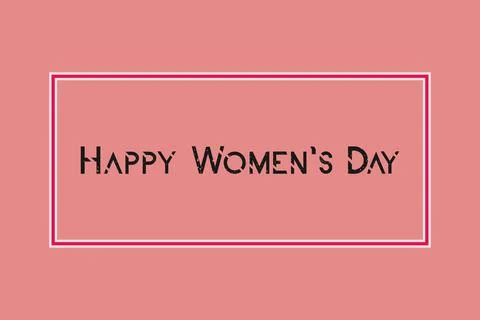 Happy women's day vector background Stock Illustration