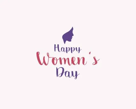 Happy Women's Day vector Card banner design. Stock Illustration