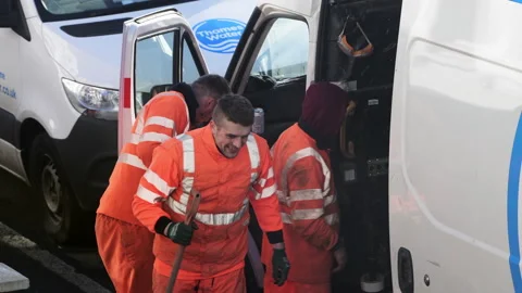 Happy workers Stock Footage 171036710