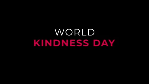 Happy World Kindness Day text animation Stock Footage 289431338