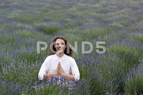Happy yogi Stock Photos