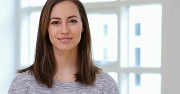 Happy young brunette Stock Footage 85896172