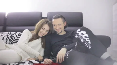 Happy young couple Video stock 58580918