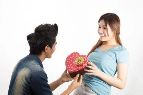 Happy young couple Stock Photos