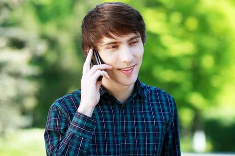 Happy young guy Stock Photos