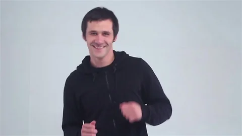 Happy young man dancing Stock-Footage 70113184