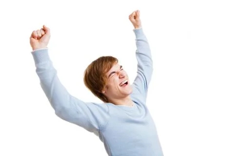 Happy young man Stock Photos