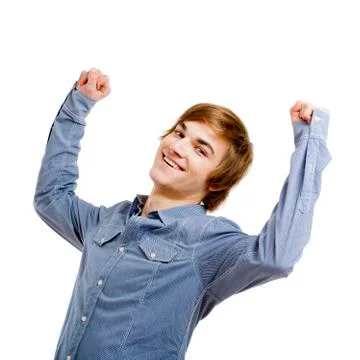 Happy young man Stock Photos