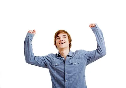 Happy young man Stock Photos