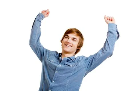 Happy young man Stock Photos