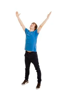 Happy young man Stock Photos