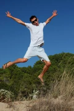 Happy young man Stock Photos