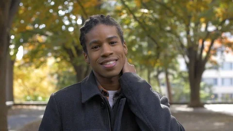 Happy Young Man Smiling Stock Footage 121385710