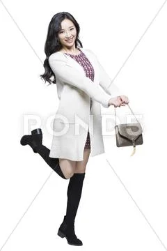 Happy young woman Stock Photos