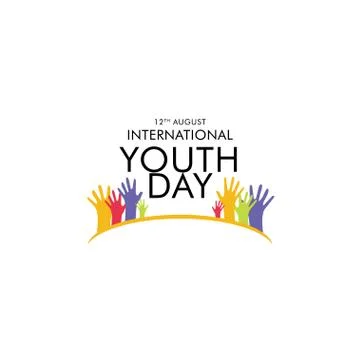 Happy Youth Day Celebration Vector Template Design Illustration Illustrazione stock