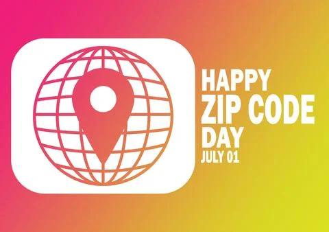 Happy Zip Code Day 스톡 일러스트