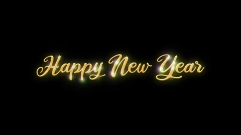Happynewyear-glittertext-2 Video stock 291763993