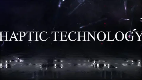 Haptic Technology Word With Background Stock Footage 318781184