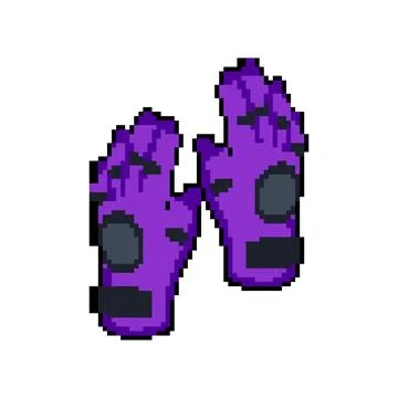 Haptic vr glove pixel art vector illustration Stock Illustration