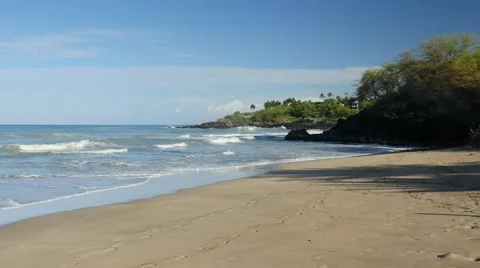 Hapuna Beach State Park, Kohala Coast, Island of Hawaii Stock Footage 46879657