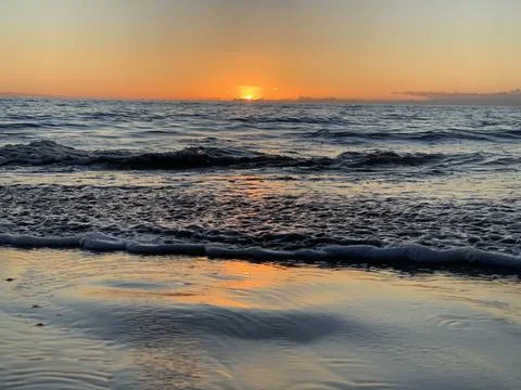 Hapuna Sunset Stockfoto's
