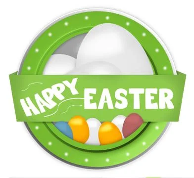 Hapy easter Illustrazione stock