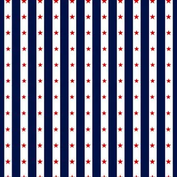 Hapy Independence Day seamless pattern vector Stock Illustration