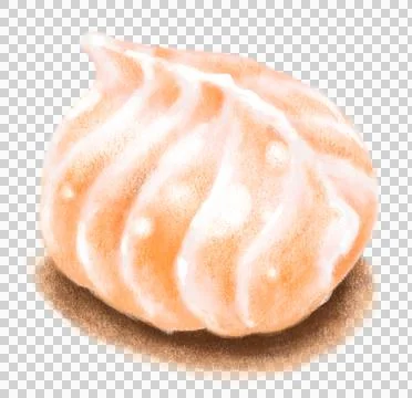 Har gow shrimp dim sum dumpling Chinese steamed breakfast cartoon illustratio Stock Illustration