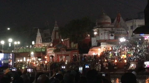 Har Ki Pauri in Haridwar Stock Footage 99852782