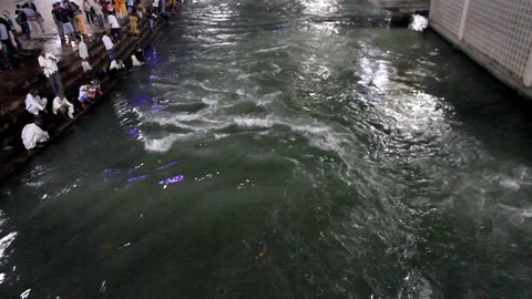Har Ki Pauri in Haridwar Stock Footage 99972390
