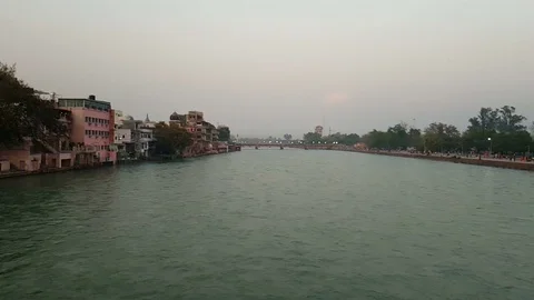 Har-ki-Pauri, Haridwar 库存影片 106718521