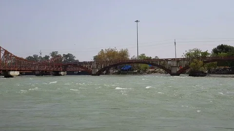 Har-ki-Pauri, Haridwar 库存影片 106720003