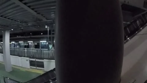 Harajuku Station Escalator Stock Footage 160814647