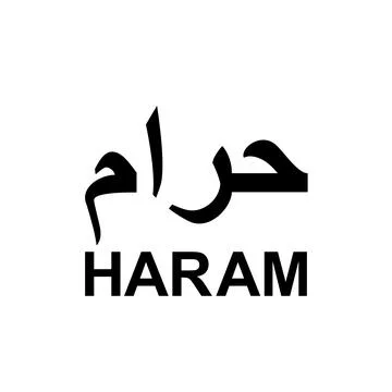 'Haram' Logo Information Stock Illustration