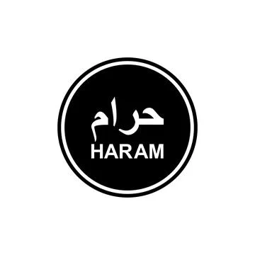 'Haram' Logo Information Stock Illustration