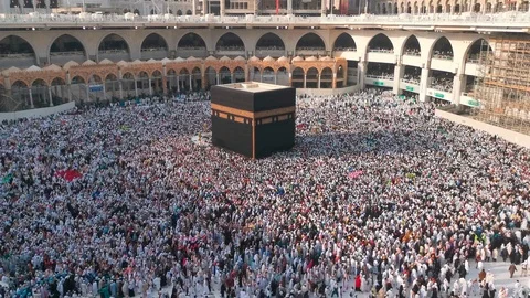 Haram Mosque in Mecca. Stock Footage 114284646