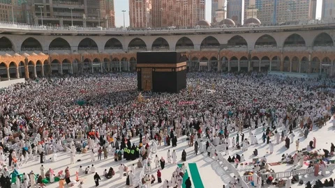 Haram Mosque in Mecca. Stock Footage 114284810