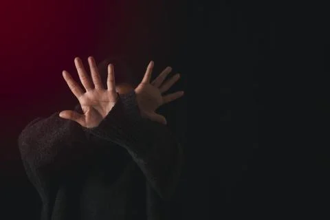 A harassment, assault concept 스톡 사진