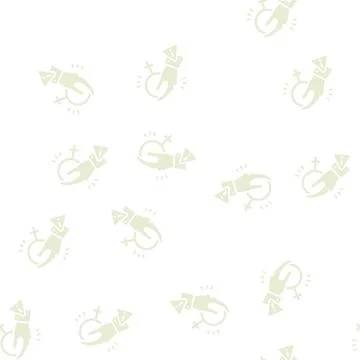 Harassment female glyph seamless pattern Stock Illustration