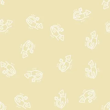 Harassment female line seamless pattern Stock Illustration