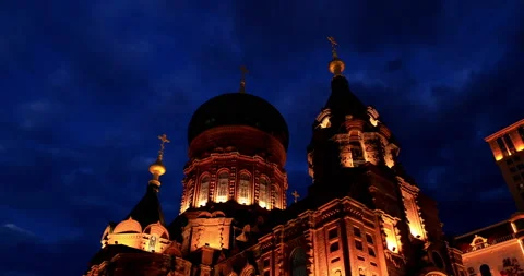 Harbin city view 库存影片 211262659