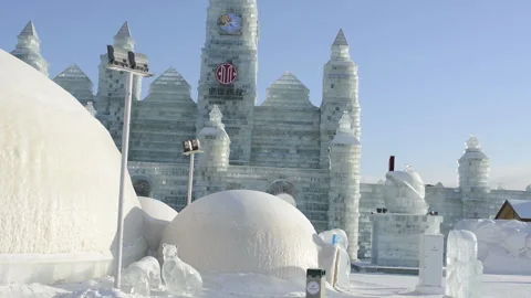 Harbin Ice and Snow World Vídeo Stock 85819984