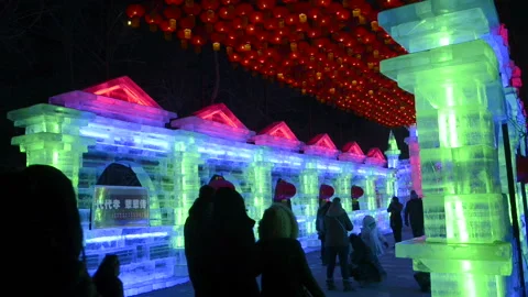 Harbin Ice-Lantern Show 動画素材 85822131
