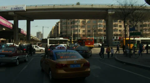 Harbin traffic 1a Stock Footage 39742225