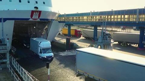 Harbor aerial view Stock Footage 124317837