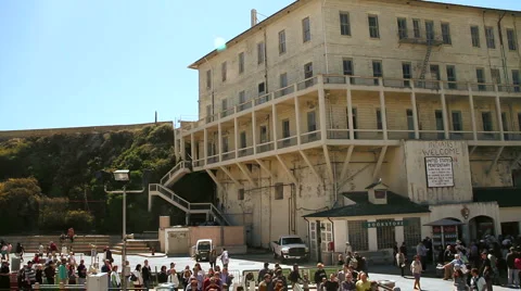 The harbor on Alcatraz Island Stock Footage 1101082